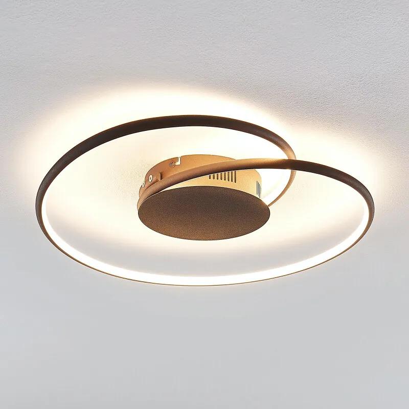 Joline LED plafondlamp, roest 45 cm - lampen-24