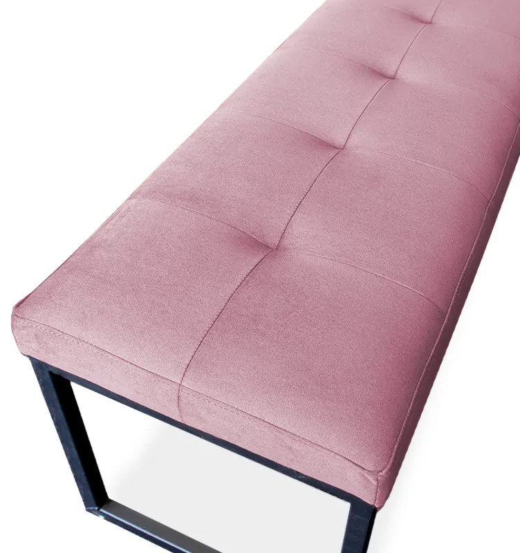 Eetkamerbank - Atlanta - stof Element roze 10 - 160 cm