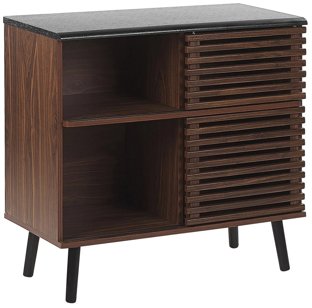 Sideboard donkerbruin PERTH Beliani