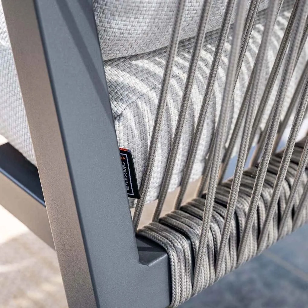 Garden Impressions Tarera loungeset 4-delig - donker grijs