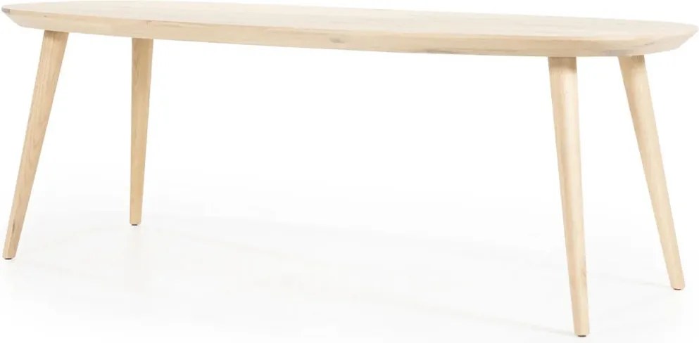 Eiken Eettafel Met Afgeronde Hoeken 220 Cm - 220 X 100cm.