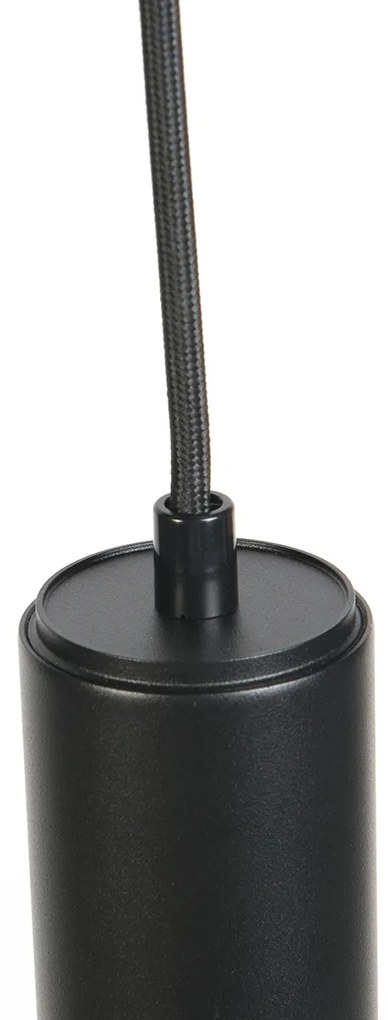Design hanglamp zwart incl. rail adapter 1-fase - Slimline Tuba small Modern GU10 cilinder / rond Binnenverlichting Lamp