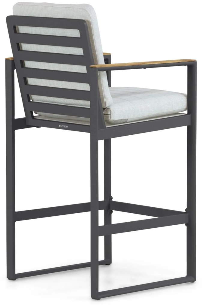 Barstoel Aluminium Grijs-antraciet Lifestyle Garden Furniture Faro