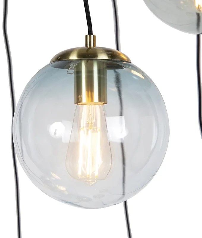 Smart hanglamp messing 7-lichts incl. Wifi ST64 - Pallon