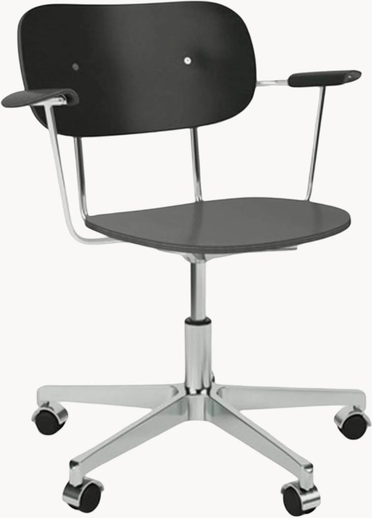 Houten bureaustoel Co Task, in hoogte verstelbaar