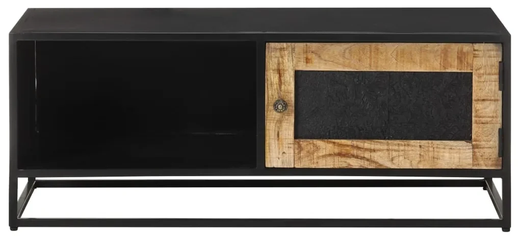 vidaXL Salontafel 90x50x35 cm ruw mangohout