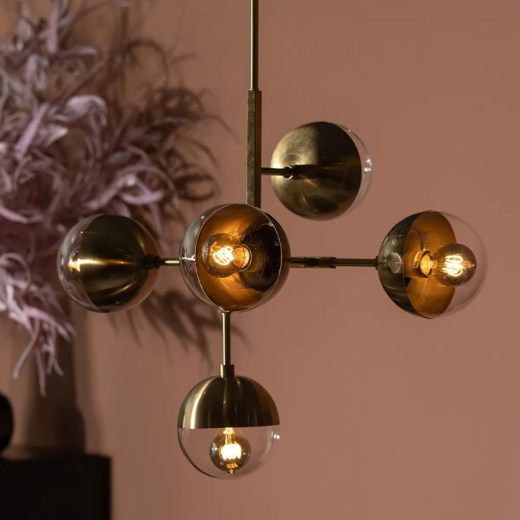 BePureHome Globular Messing Hanglamp Vintage