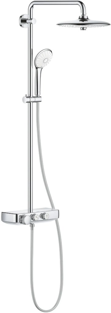 Grohe Euphoria SmartControl 260 Mono regendoucheset met 6 straalsoorten en thermostaatkraan Ø26cm chroom