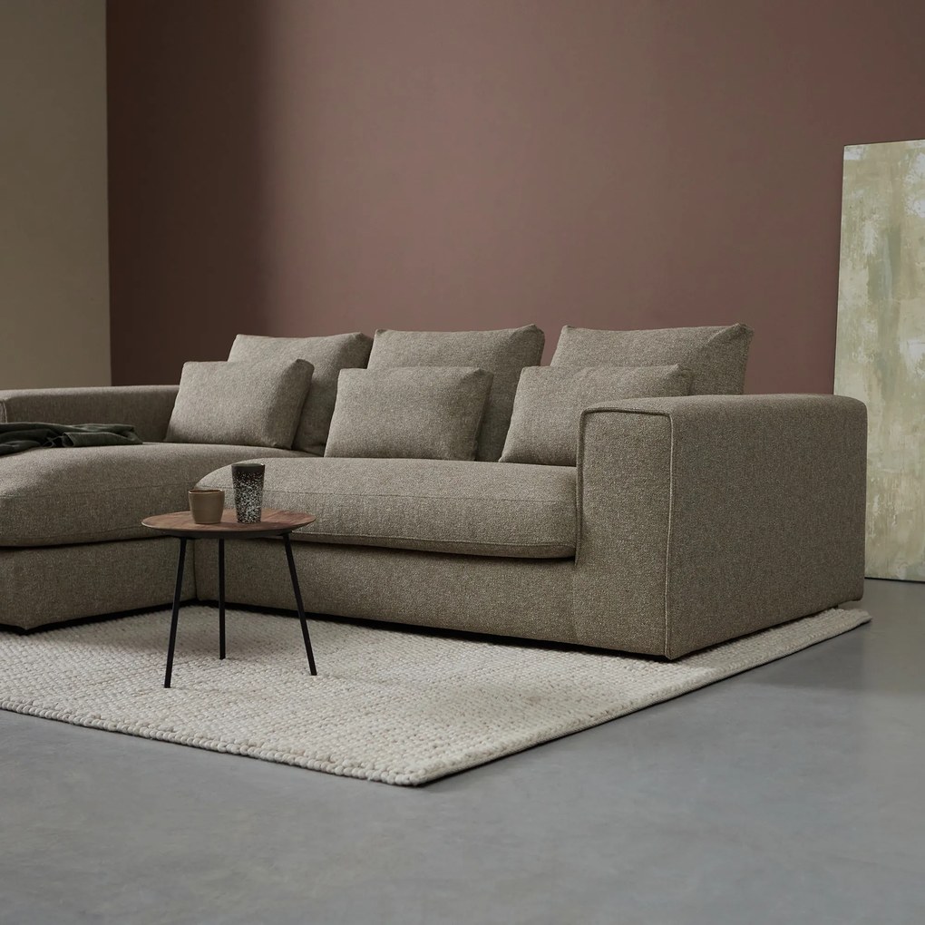 Hoekbank Met Divan Hoek Links Donkergrijs