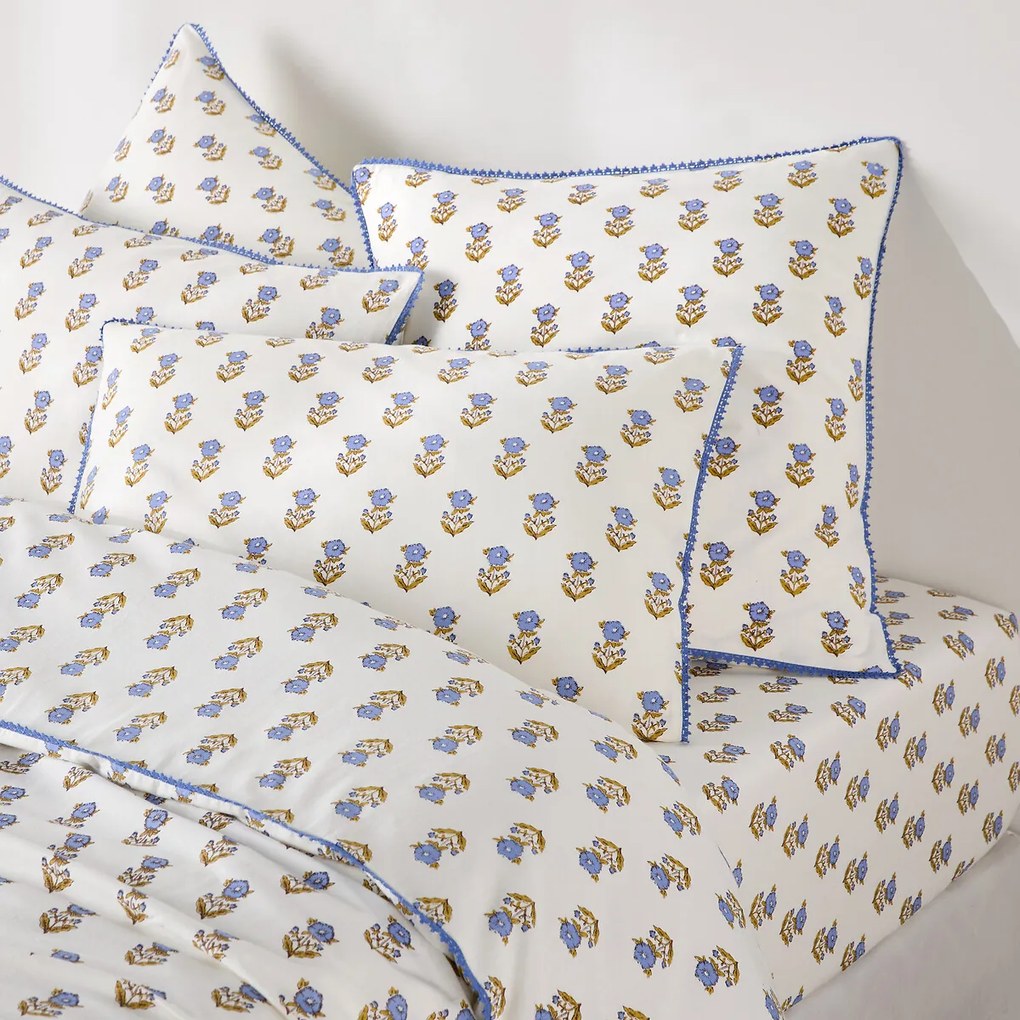 Hoeslaken in gewassen katoen omslag 30 cm, DIMANI