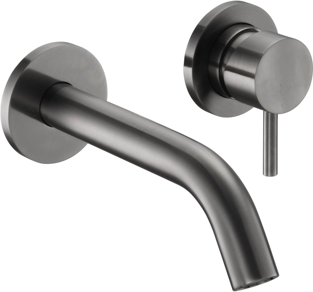 Saqu Eurotrend 2-gats inbouw wastafelmengkraan inclusief inbouwdeel gunmetal