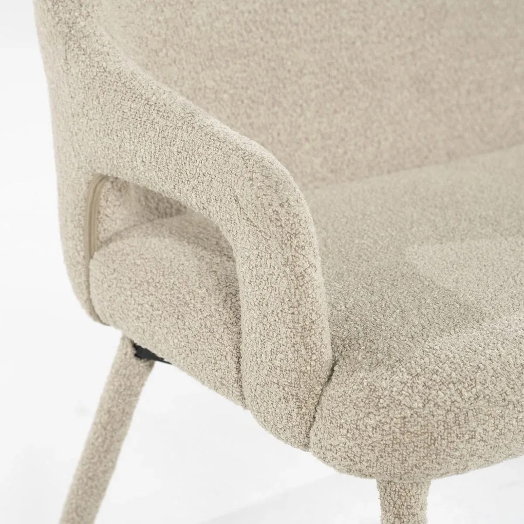By-Boo Bench Fika Scandinavische Eetkamerbank Met Armleuning Taupe