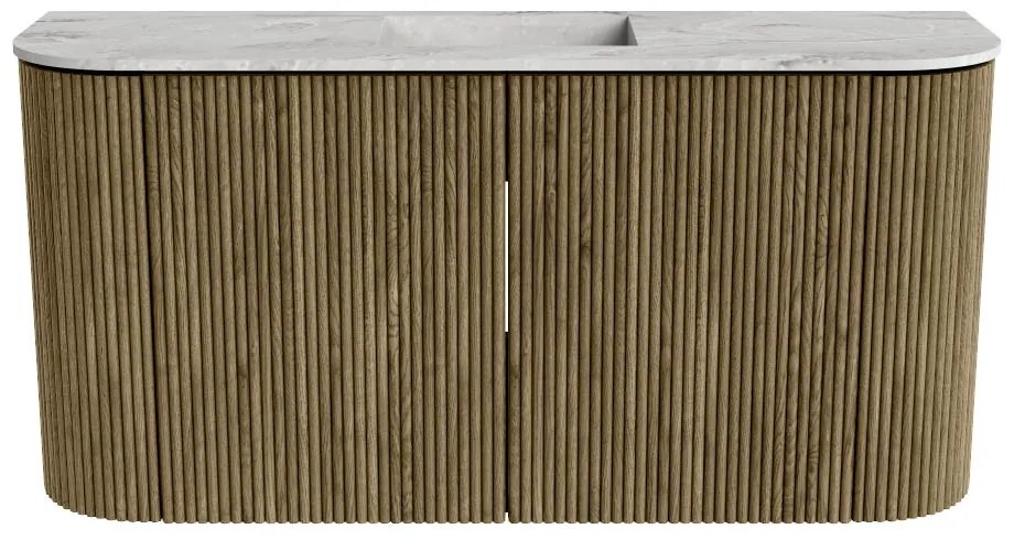 Mondiaz Joya DLux 85cm toiletmeubel ronding links/rechts dusk met wastafel faye midden zonder kraangat glace