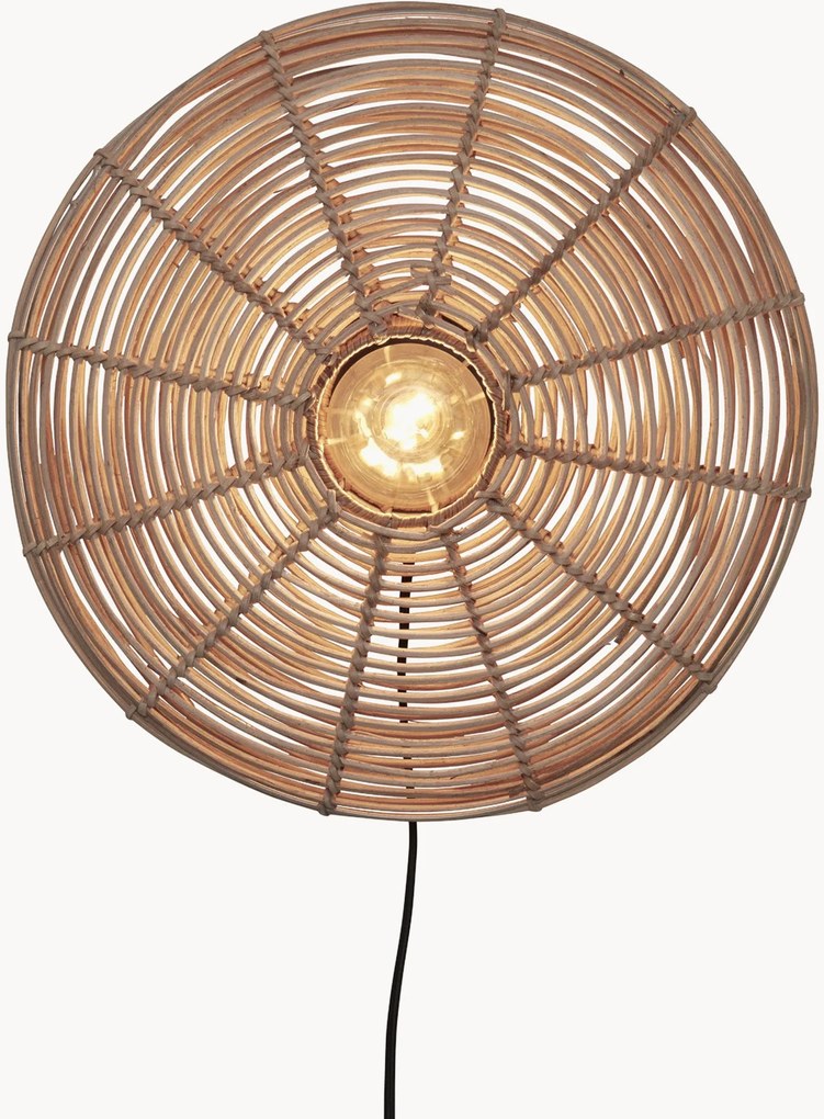 Wandlamp Tanami van rotan