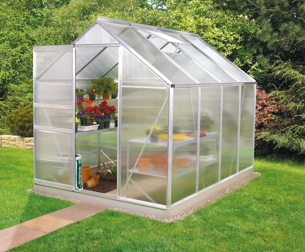 Vitavia Venus serre - 5m² - met 6 mm polycarbonaat - Aluminium