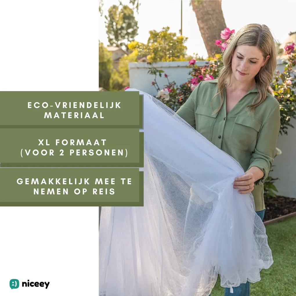 Niceey Klamboe XXL - 2 Persoons -  Wit