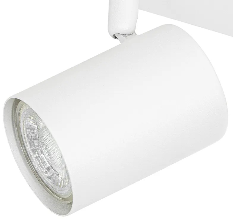 Moderne plafondlamp wit 3-lichts verstelbaar rechthoekig - Jeana Modern GU10 Binnenverlichting Lamp