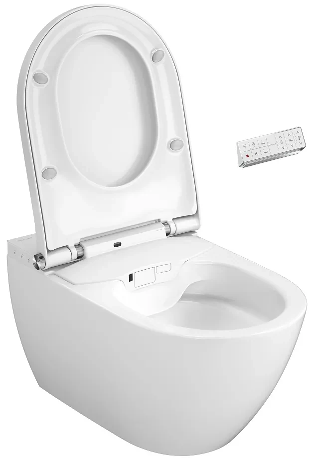 Plazan Genera Ultimate douche wc randloos met softclose zitting wit