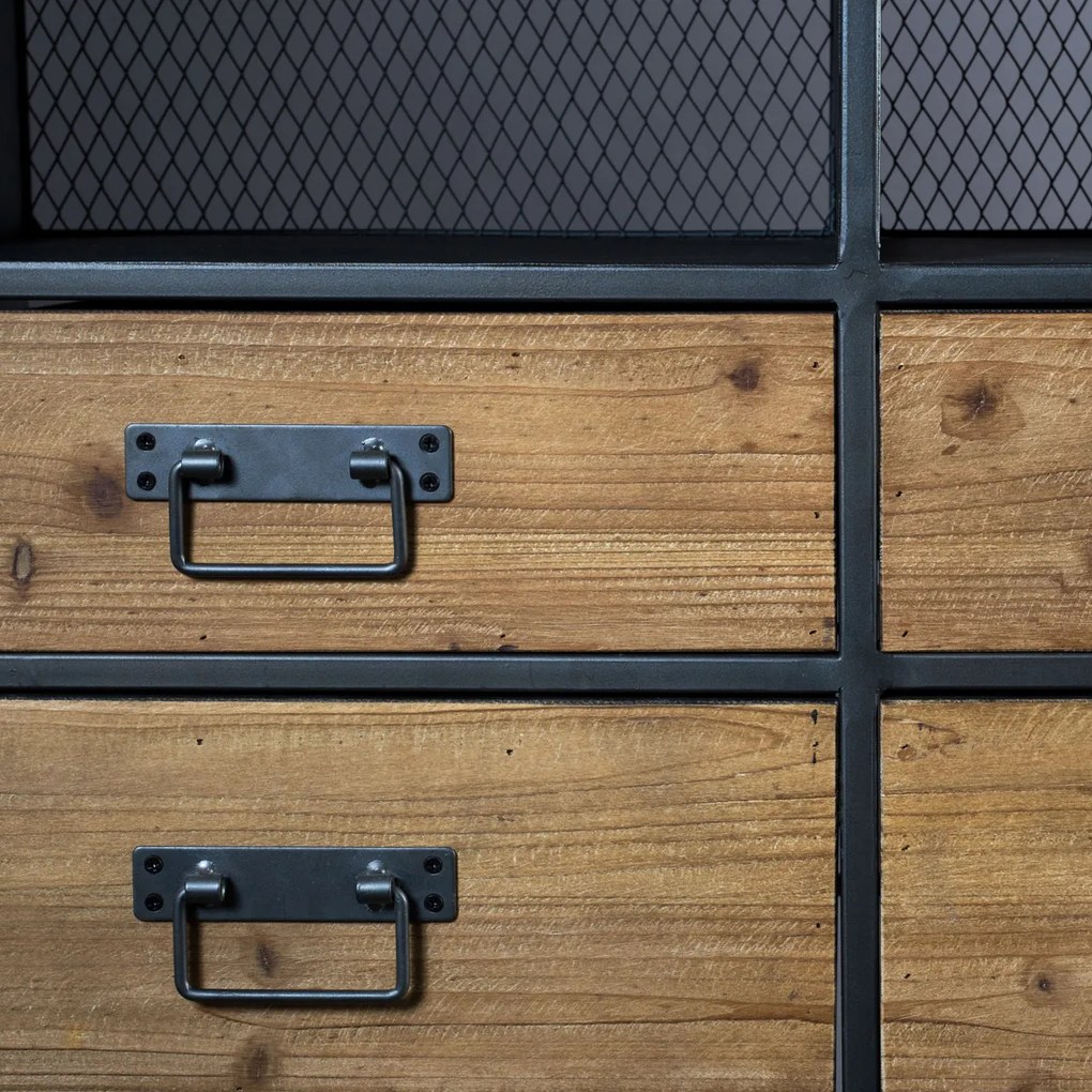 Dutchbone Gin Dressoir Hout En Staal - 120x38x80cm.