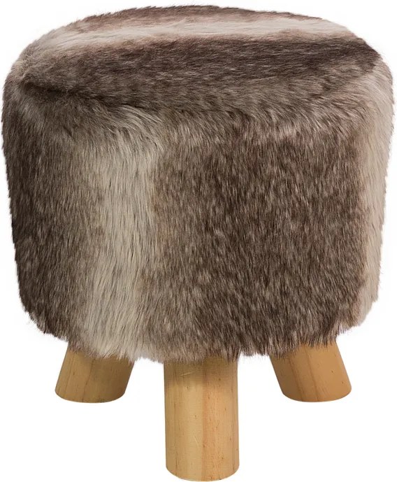 Hocker bruin/beige TOPEKA