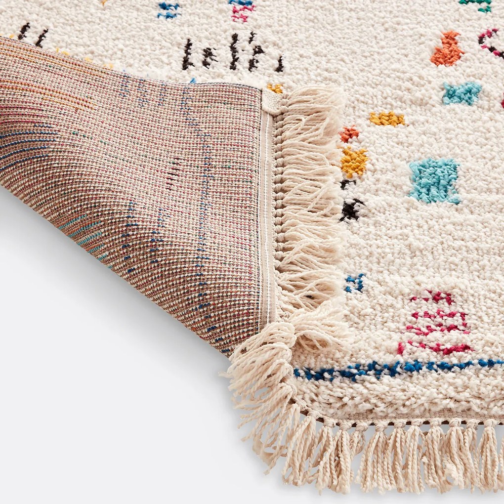 Gekleurd berber vloerkleed, Caspia