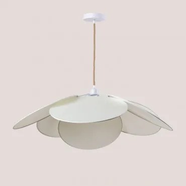 Okai Hanglamp Van Katoen Gebroken Wit & Ø87 Cm - Sklum