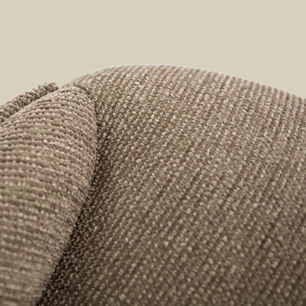 Taupe Fauteuil Met Ronde Rugleuning