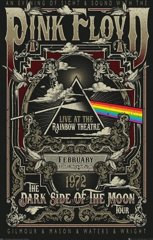 GBeye Pink Floyd Rainbow Theatre Poster 61x91,5cm