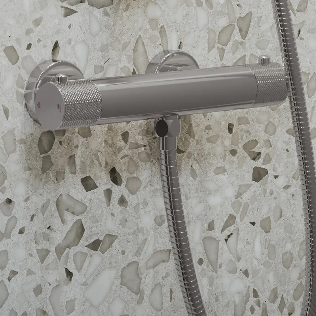 Saniclear Talpa Curved opbouw douchethermostaat chroom