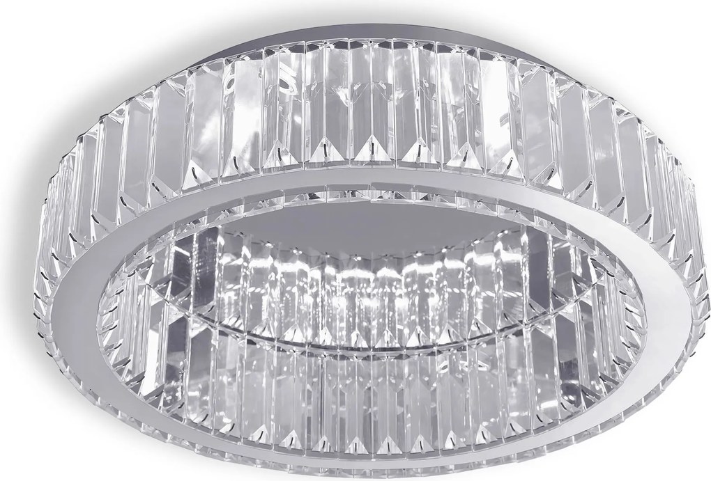 Kristallen plafondlamp APP1742-C 40 cm Chroom