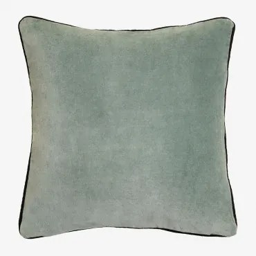 Vierkant Fluwelen Kussen (40x40 Cm) Zarbel Water Blauw - Sklum