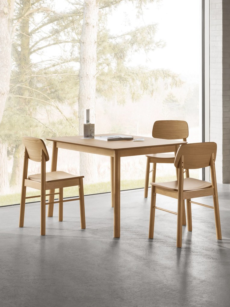 ZARION Natuurlijk Eiken - HOUTEN STOEL VOOR KEUKEN, WOONKAMER, RESTAURANT