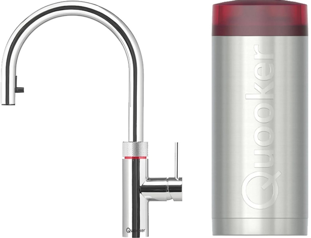 Quooker Flex met COMBI+ boiler 3-in-1 kokend water kraan chroom
