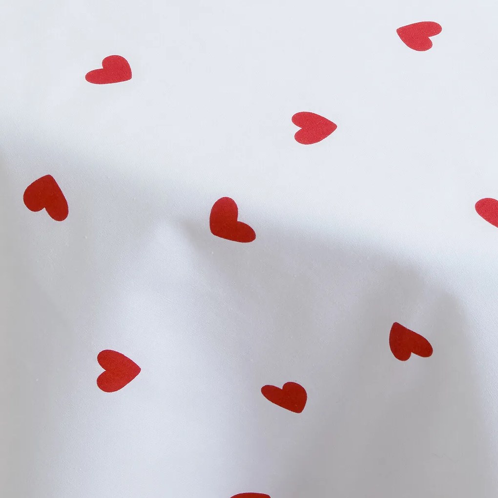 Rond katoenen tafelkleed, hartenprint, SCACCO