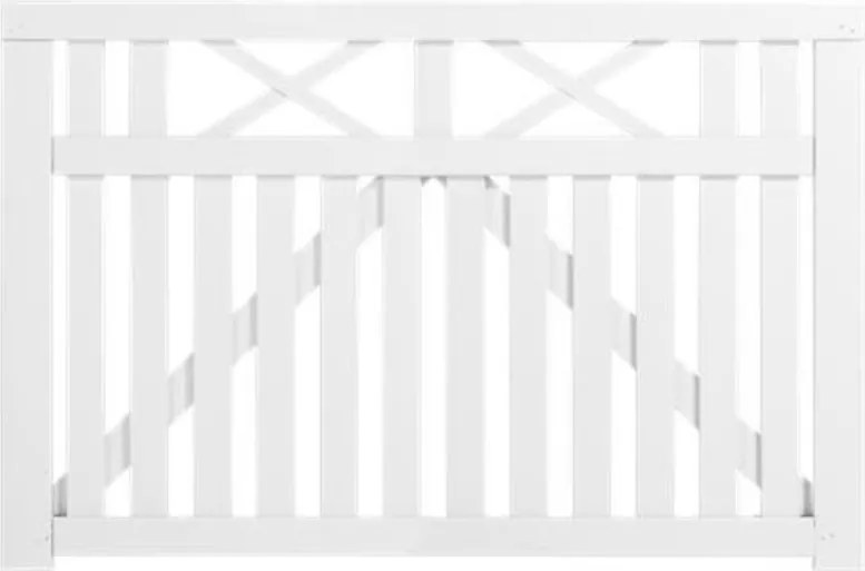 Tuinpoort vuren - Vinesse rechte poorten wit (150 x 98 cm)