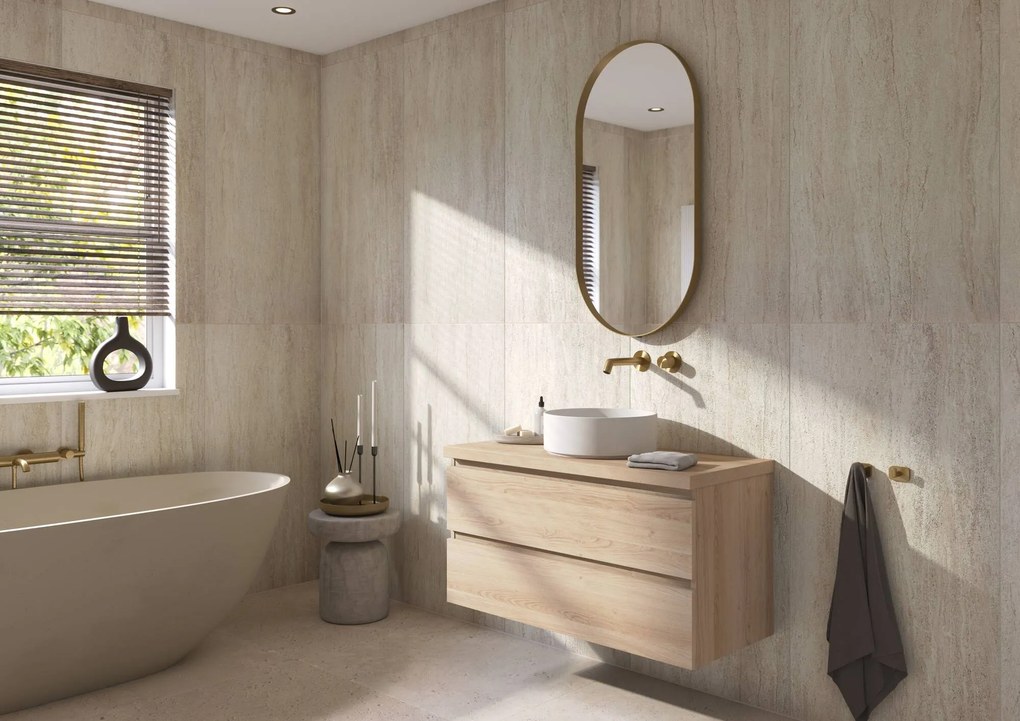 Ben Tendenza badmeubel incl. afdekblad 100x46x54cm urban oak