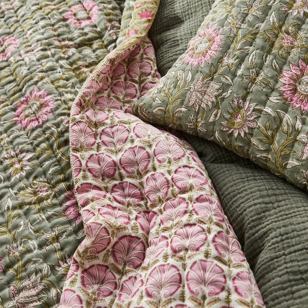 Kantha dekbed in voilekatoen Casaluce