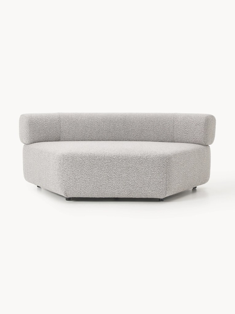 Ronde bouclé hoekmodule Anton