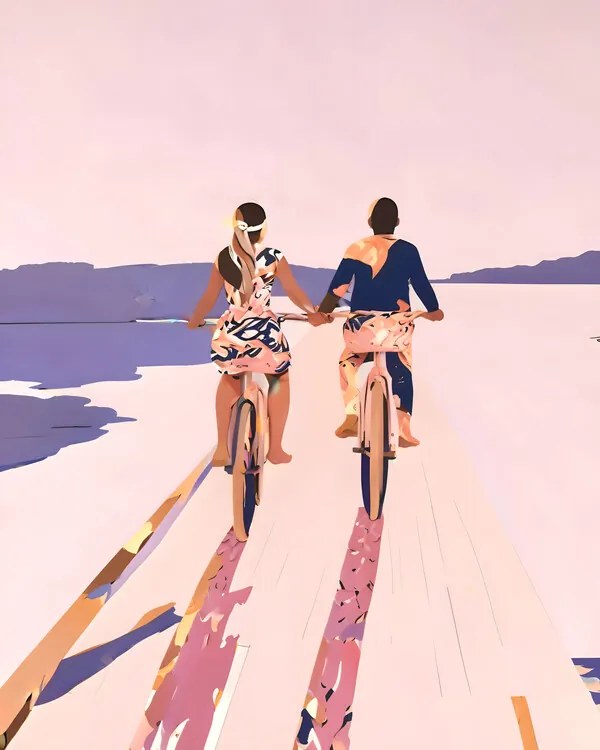 Ilustratie Cycling Joy Series 01, Uma Gokhale