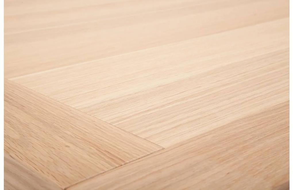 Goossens Salontafel Clear vierkant, hout eiken blank, stijlvol landelijk, 100 x 40 x 100 cm