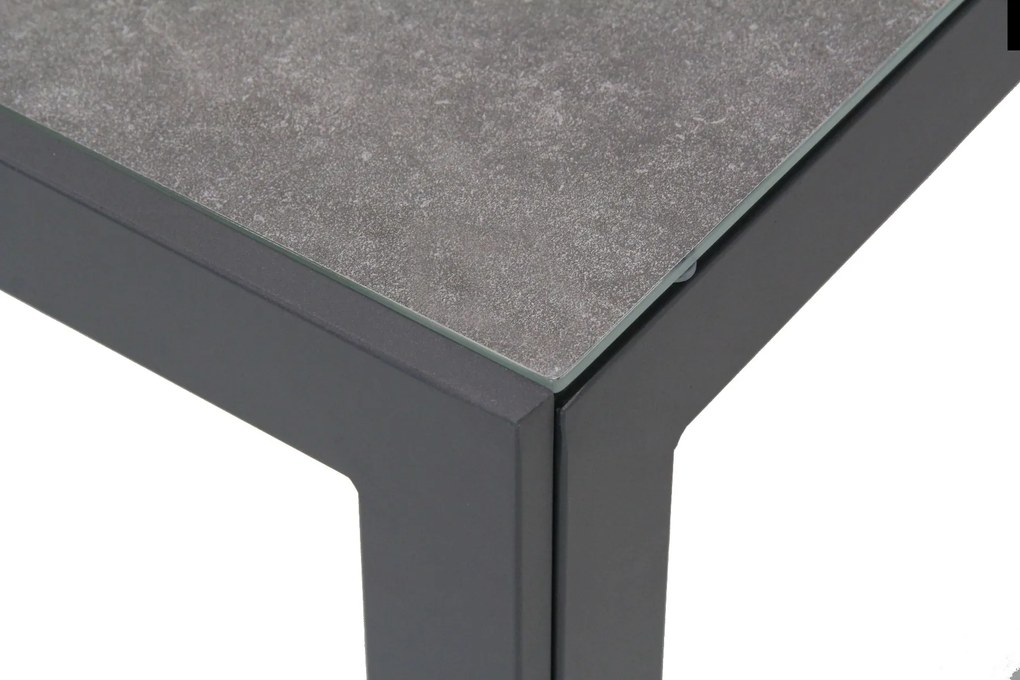 Tuinset 2 personen 90 cm Aluminium/textileen Grijs Lifestyle Garden Furniture Tirana/Varano