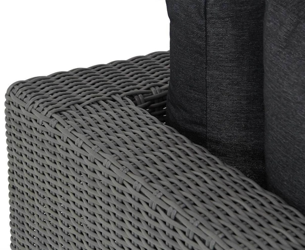 Stoel en Bank Loungeset 5 personen Wicker Grijs Garden Collections Toronto/Brighton