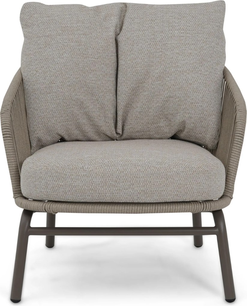 Stoel en Bank Loungeset 4 personen/5 personen Rope Taupe Coco Livo