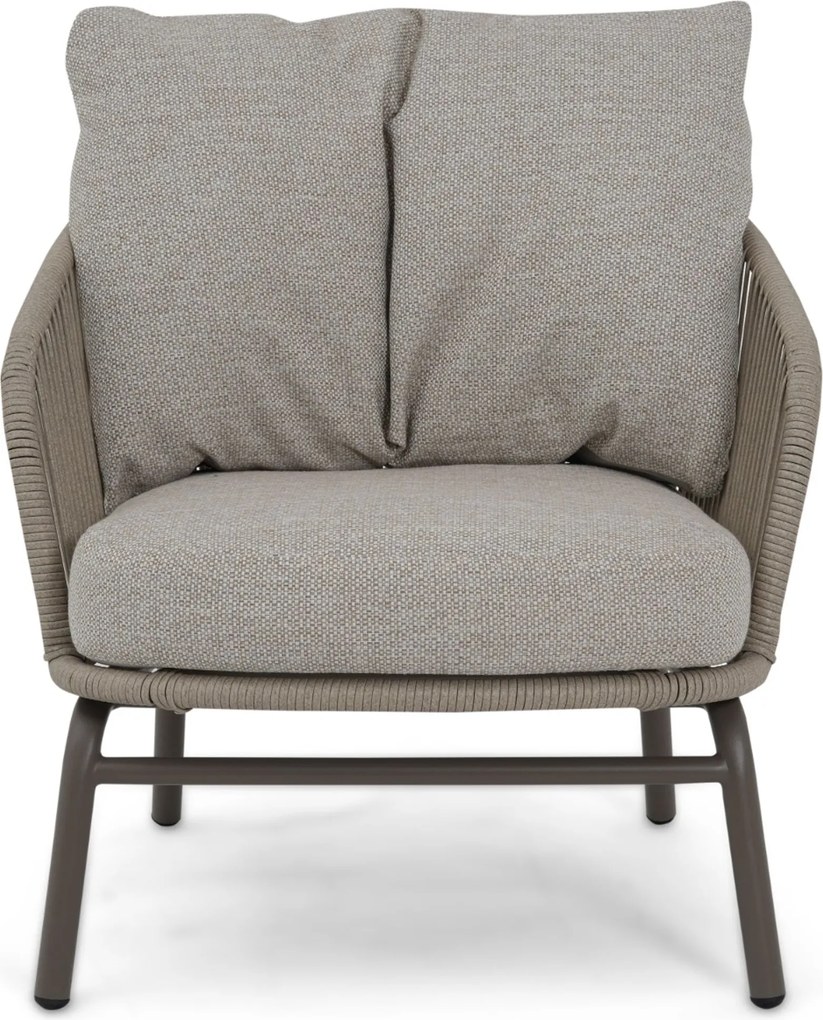 Stoel en Bank Loungeset 4 personen Rope Taupe  Coco Livo