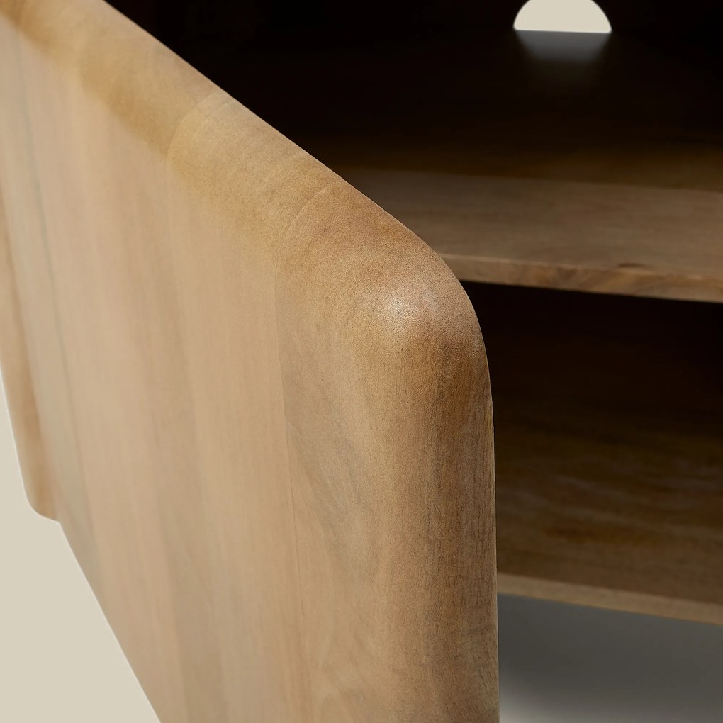 Tv-meubel Gebleekt Eiken 160 Cm - 160x45x55cm.