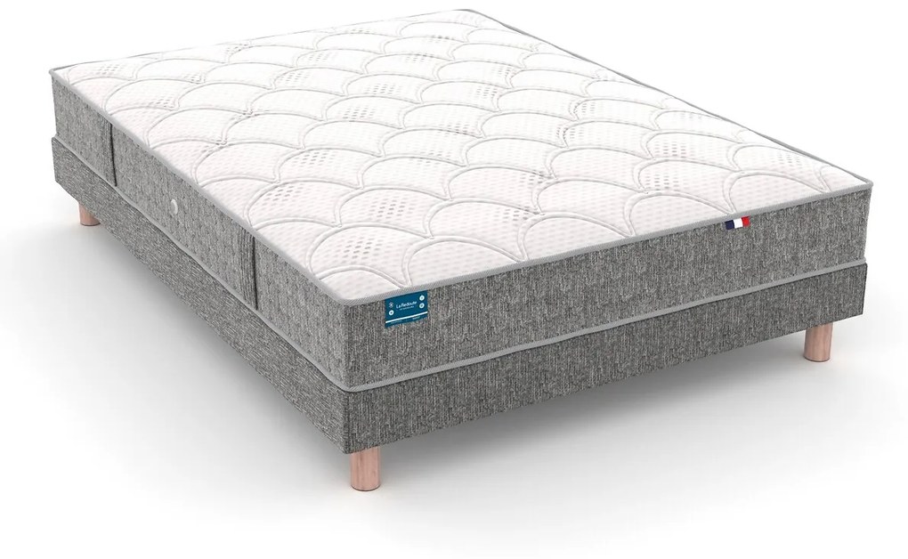 Matras in HR mousse, half-stevig H19cm