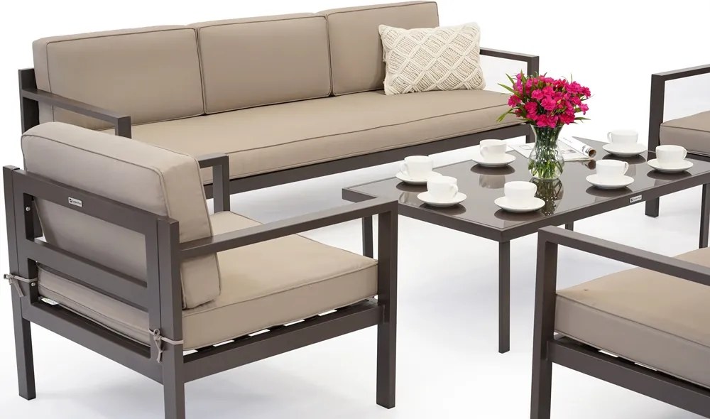 Porto Coffee 8 bronzen Garden Point luxe tuinset