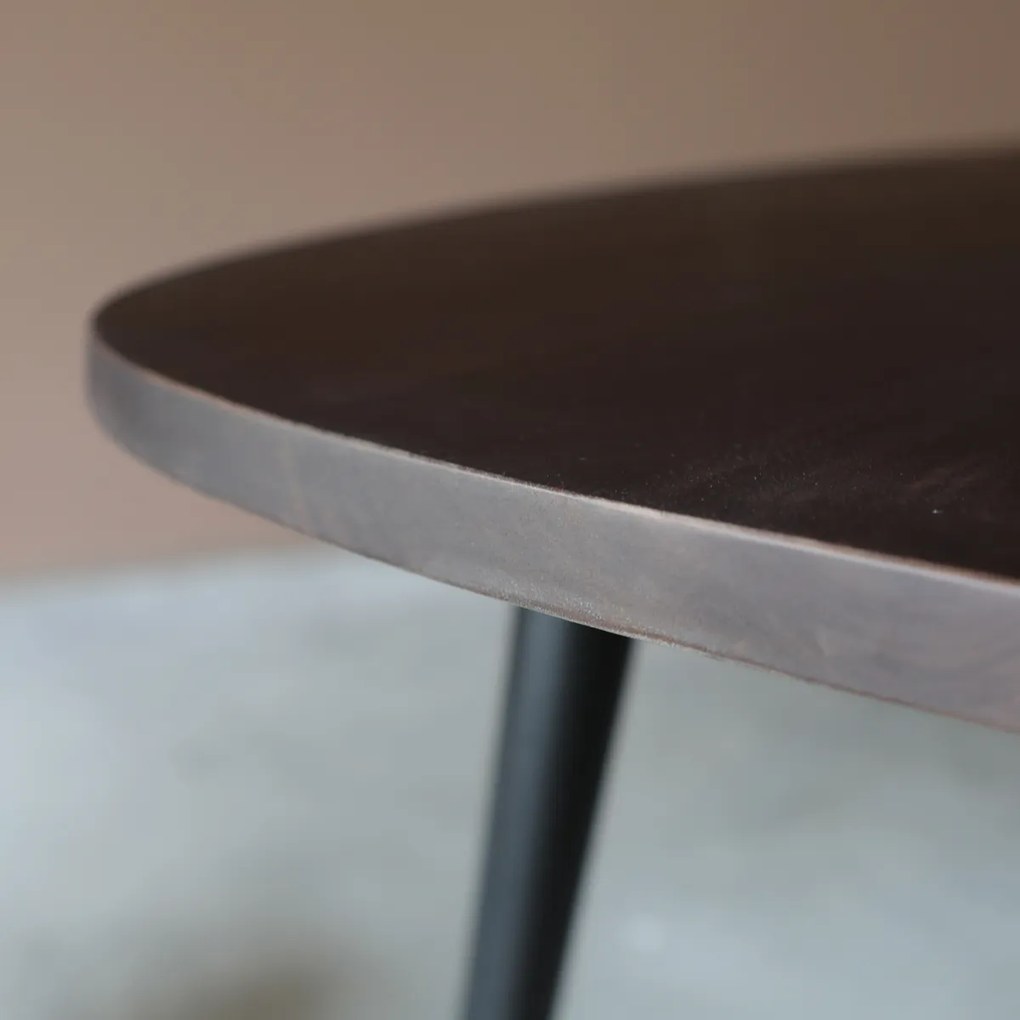 Deens Ovalen Bruine Eettafel 220x100 Cm - 220 X 100cm.