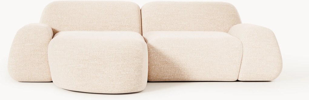 Modulaire bouclé hoekbank Wolke (3-zits)