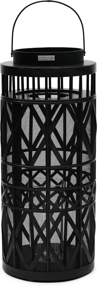 Rivièra Maison - New Hampshire Lantern L black - Kleur: zwart
